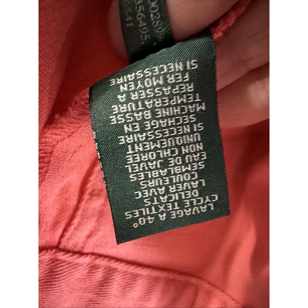 Lauren Jeans Co. Ralph Lauren Coral Denim Jacket Size XL EUC - Picture 6 of 11